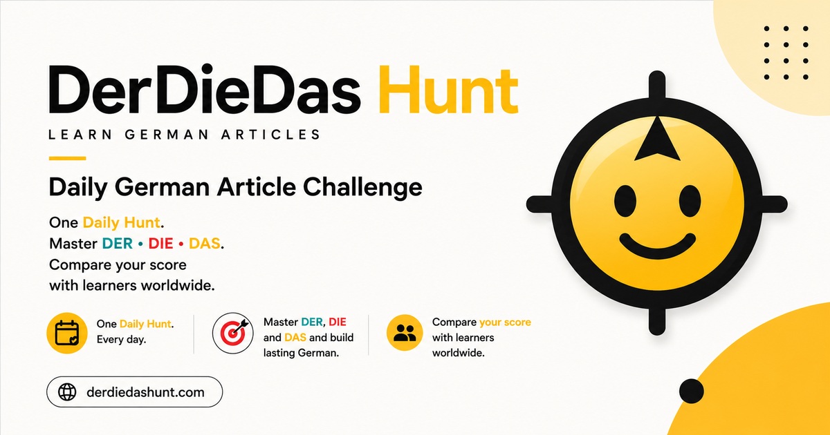 DerDieDas Hunt compass mascot